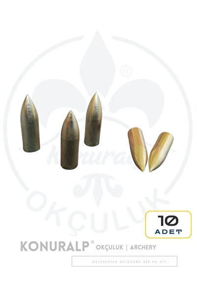 KONURALP OKÇULUK 5/16 Temren Ok Ucu 10 Adet - Ahşap Oklar İçin