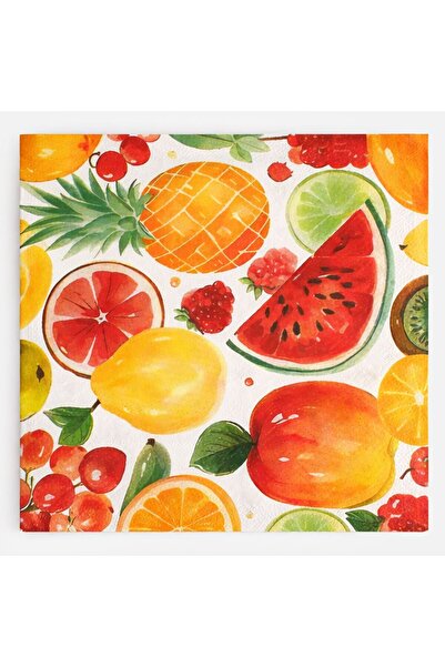 OEM 2-Ply Table Napkins Fruit Pattern 33x33cm – 40pcs