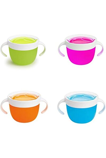 Munchkin Manxkin 9.0oz Silicone Bowl with Lid and Handles, Assorted Colors, w...