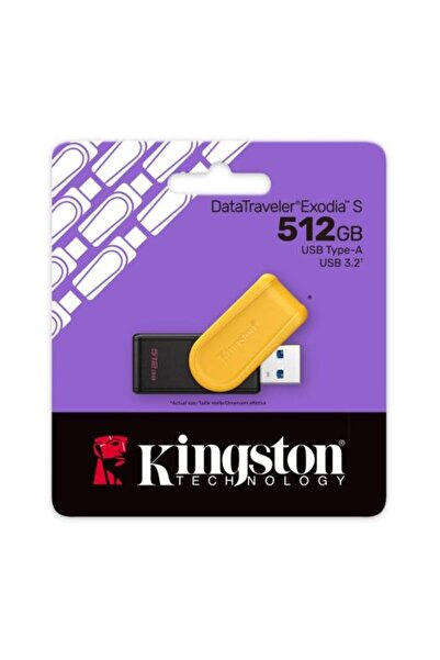 Kingston Στικάκι USB 512GB DataTraveler Exodia S USB 3.2 Μαύρο/Πορτοκαλί EU (...