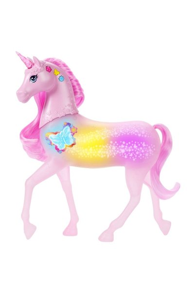 Barbie Set de joacă - Unicorn roz, cu lumini și sunete