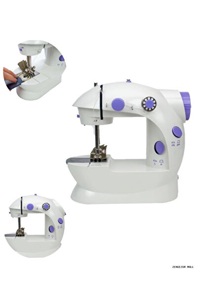 ZERO LAND ZENGEZUR Pedallı Mini Dikiş Makinesi Çift Makara (162852) Kilitli D...