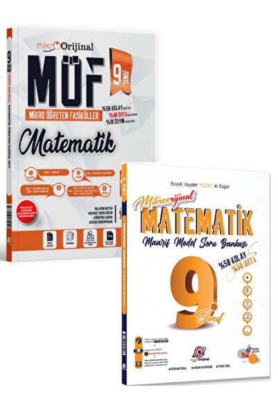 Orijinal Yayınları Orijinal Mikro Maarif 9. Sınıf Matematik MÖF Mikro Öğreten...