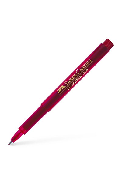 Faber Castell Liner 0.8mm rosu broadpen 1554 faber-castell
