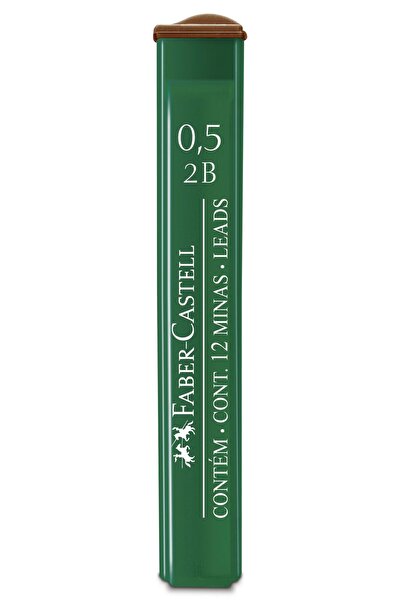 Faber Castell Моливна графитна сърцевина 0.5мм 2B полимерна Фабер-Кастел