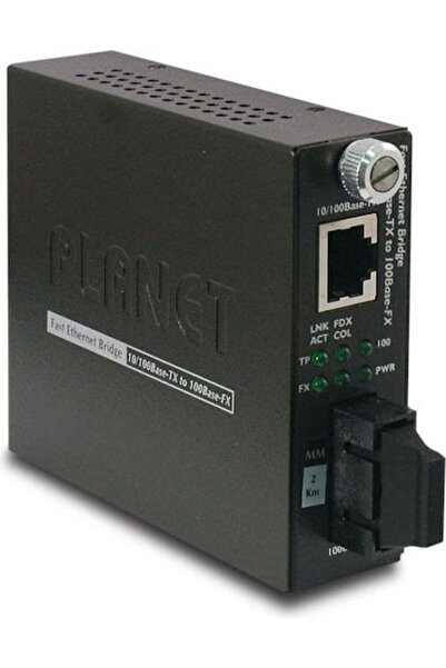 Planet Μετατροπέας 10/100Base-TX σε 100Base-FX Έξυπνης Μέσης Μετάδοσης