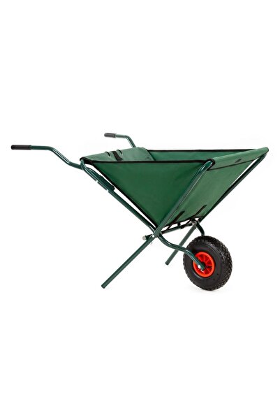 SERSIMO Foldable garden wheelbarrow with pneumatic wheel, capacity 50 L, load...