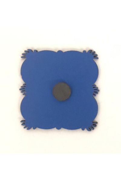 firdevsi hobi Magnet Wood-7x7cm--with magnets- 25 Pieces- Blue