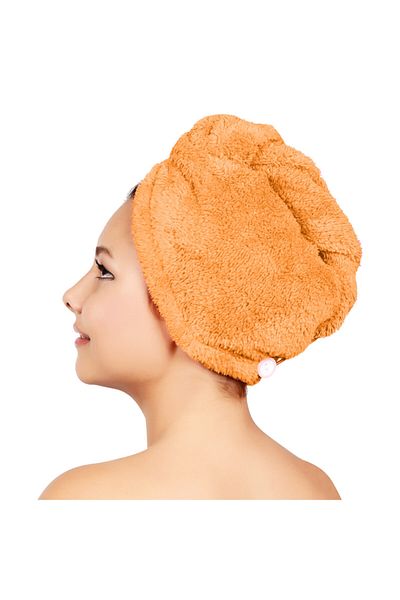 Miniso Orange Hair Towel