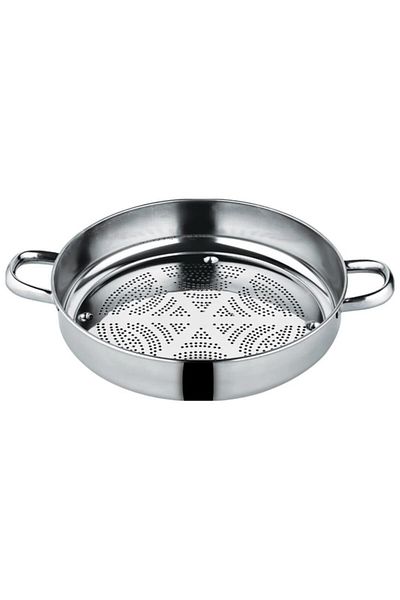 emrullah 1 Piece Pasta Strainer with Stainless Handle No:1 25 cm Stainless Steel