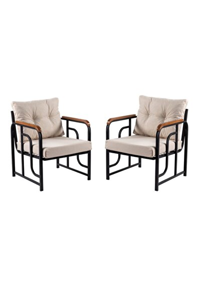 Serdemdizayn Serdem Bahçe Balkon Mobilya Takımı 1 1 Set- Krem