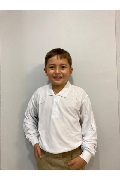 ümitteks iş ve okul kıyafetleri Pamučni džersej Polo ovratnik, dugi rukavi, o...