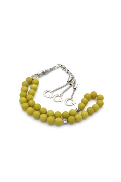 Murty99 Pietre prețioase de olivin Zebercet naturale autentice Tasbih Dimensiune groasă