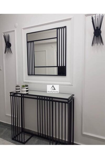 Atolly Home Metal Ayna Dahil Takım Dresuar