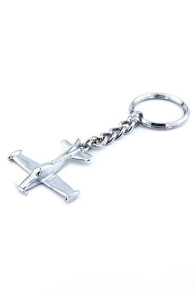 Solfera Aerodynamic Glider Airplane Metal Keychain - Kc912