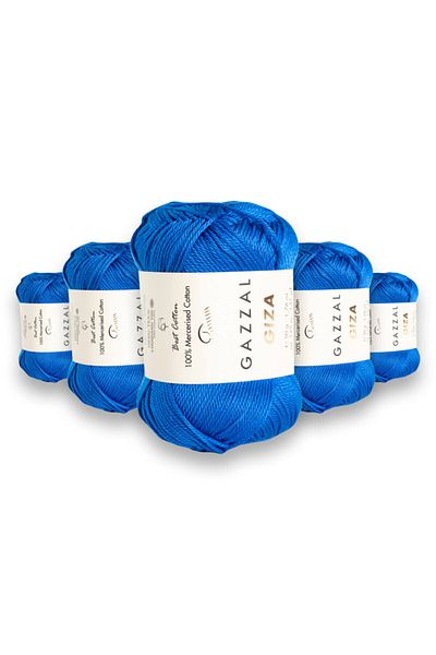 Gazzal Giza Amigurumi Bumbac mercerizat Pachet de 5 fire de tricotat manual 50 gr (2477)