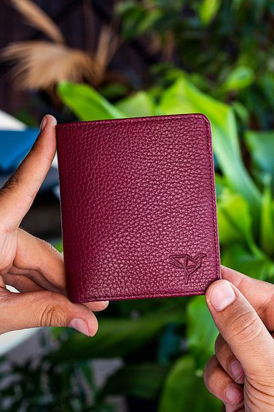 Garbalia Ανδρικό πορτοφόλι Canada από γνήσιο δέρμα Claret Red με θήκη για νομίσματα