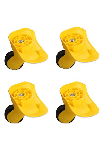 My Valice 4 Pieces Yellow Kids Suitcase Wheels with Wheels