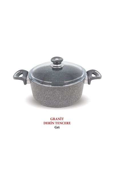 FMS Granite Deep Pot 22 Cm Gray