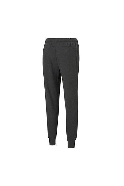 Puma Ess Logo Black Gray Sweatpants
