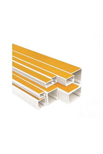 Mutlusan 20x10 Kablo Kanalı Yapışkanlı (5 Boy 10 Metre)