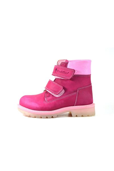 Toddler T.1021 Γνήσιες δερμάτινες φούξια μπότες για κορίτσια