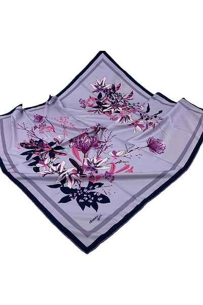 Armine Sport 2022 Sezon 90x90 Twill (TİVİL) Eșarfă Modele de eșarfe potrivite Hijab Nağme 2035p-12