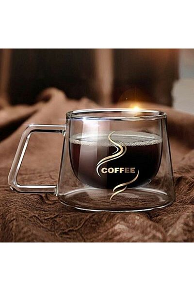 Adil Baba Decorative Double Wall Coffee And Teacup