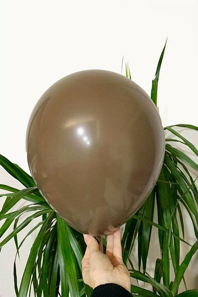 Kalisan 5 Inch Small Size Pastel Balloon Chocolate Brown 100 Pieces