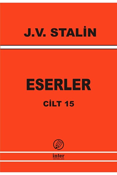 J. V. Stalin Eserler Cilt 15