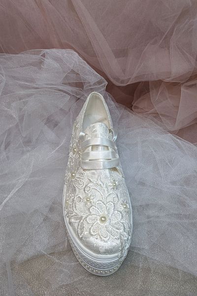 Berush Bride Seria 202 Pantofi de mireasa cu siret cu toc pană