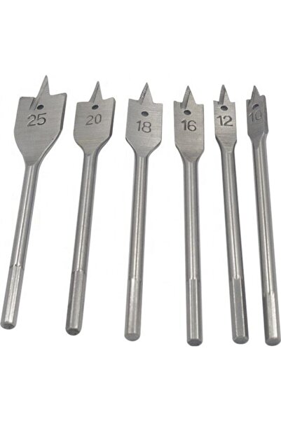 Genel Markalar Ağaç Delici Kelebek Yaprak Matkap Uç Seti Ahşap 6'lı