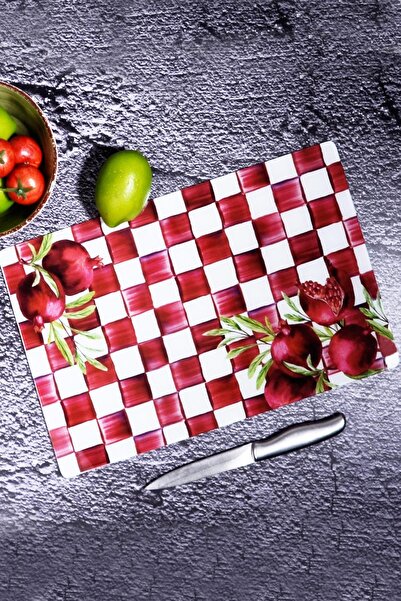 Home Checkers Unbreakable Glass Cutting Board 20X30 cm