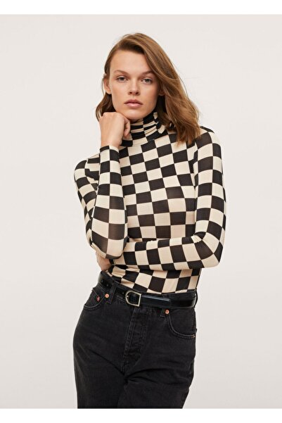 MANGO Woman Μακρυμάνικο μπλουζάκι με ζιβάγκο