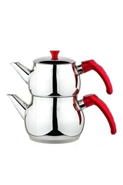 ALBETTO Ulusoy Tombik Çaydanlık Takımı Kendinden Süzgeçli Aile Boy