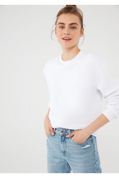 Mavi Λευκό φούτερ Crew Neck 8816126-620