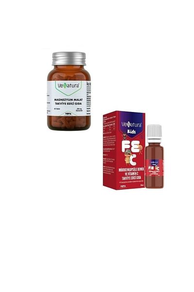 VeNatura 60 Tablets Kids Microen Capsule - Iron, Vitamin C and Magnesium Malate Supplement