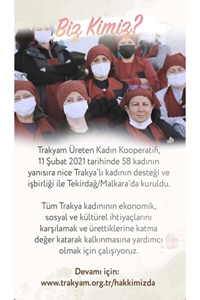 Trakyam Üreten Kadın Kooperatifi Doğal Yerli Tohum Kuru Fasulye (500GR)