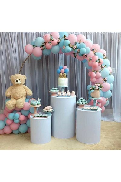 Party City Gender Determination Balloons Total of 100 Balloons and Balloon Chain