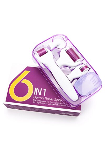 GtsRoller 6in1 Dermaroller Göz&yüz&vücut Için Değiştirilebilir 5 Başlıklı Tit...