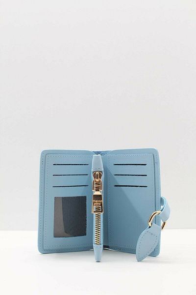 Çantacımstore Γυναικείο πορτοφόλι Blue Soft - Μεσαίο Μέγεθος