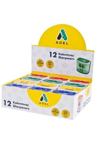Adel 685 Auto Lock Pencil Sharpener 12 Pieces Box