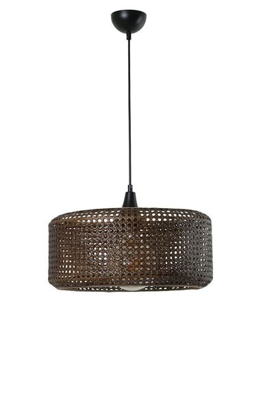 Lumexx Brown Rattan Asel Single Pendant Lamp