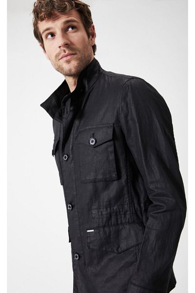 Boris Becker Μαύρο Χρώμα Pure Linen Safari Jacket