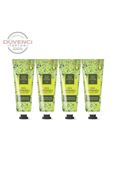 Eyüp Sabri Tuncer 50 Ml Natural Olive Oil Hand and Body Cream - Tube X 4 Pieces