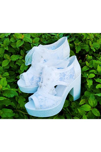 Ayakkabı Tutkusu Stilo ® Platforma cu toc patrat 10 cm Pantofi de mireasa extrem de usori si confortabili