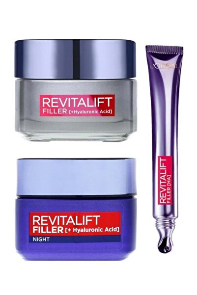 L'Oreal Paris Revitalift Filler Göz Kremiş Içerikli Bakım Seti 3