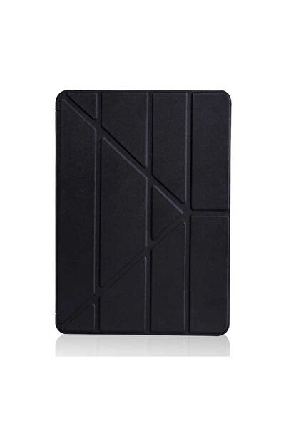 Nezih Case Apple Ipad 10.2 2021 9. Nesil Uyumlu Tri Folding Standlı Kılıf Siyah