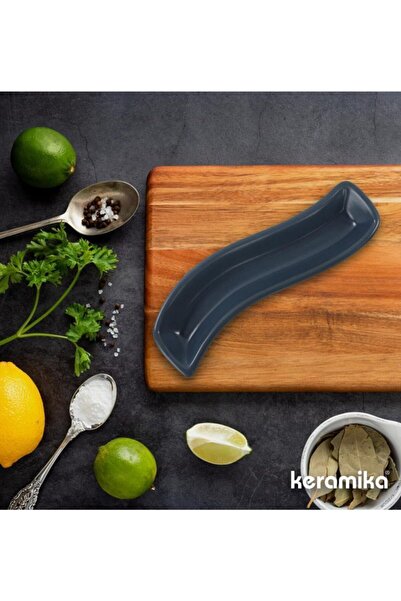 Keramika Zeytınlık Ivory 18 Cm Mat Mavı 399 A