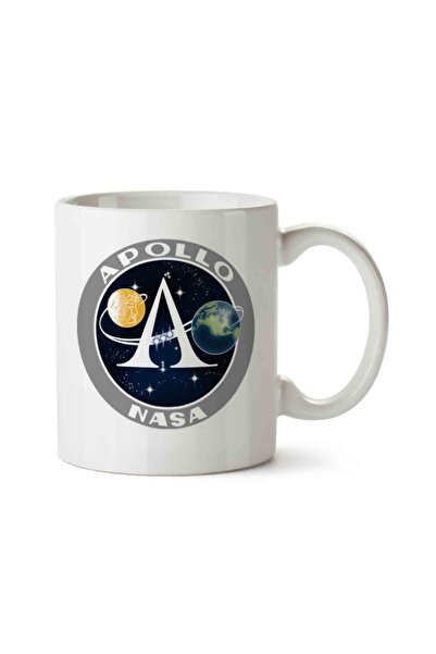 ART HEDİYE كوب أبولو ناسا مطبوع على الجانبين